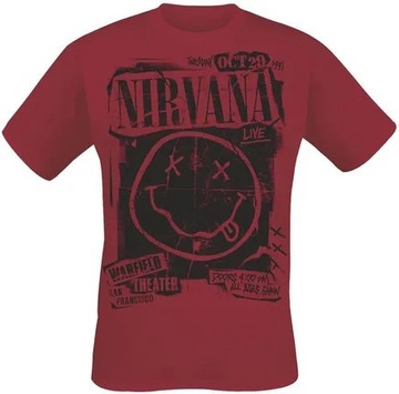 Koszulka T-Shirt Nadruk NIRVANA, Rozmiar L