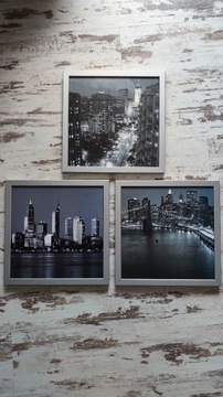 Zdjęcia New York, czarno białe, w oprawie.