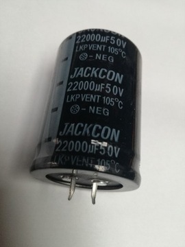 Kondensator 22000uF 50V Jackcon 35 x 55mm 1szt