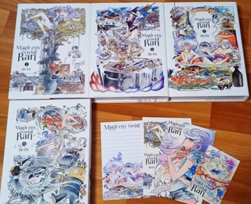 Magiczny świat Ran TWARDA nowe 1-4 dodatki manga