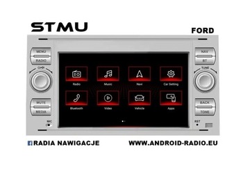 Radio android dedykowane do FORDów Srebrny 4+64 7"