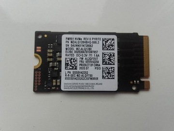 Dysk SSD NVME PCI-E 128GB M.2 2280 Samsung dla Len