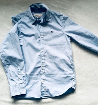 Koszula niebieska z długimi rękawami H&M 140