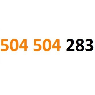 504 504 283 starter orange złoty numer gsm #L