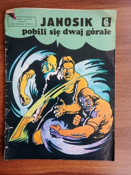 Komiks Janosik z 1974 r., pobili się dwaj górale 