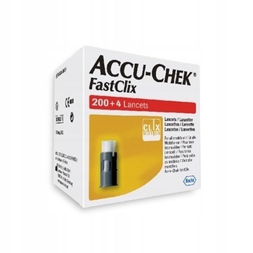 Accu-check fastclix 204 szt bębenki nowe