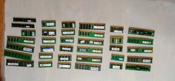 Stare pamięci RAM odzysk 35 szt