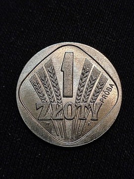 1 złoty 1958 złotówka próba Polska wykopki monet