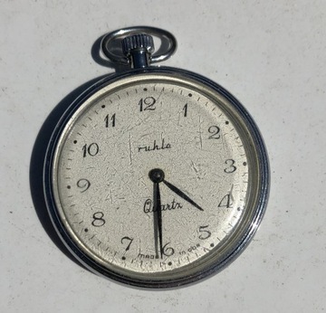 Ruhla quartz, zegarek kieszonkowy naprawa/części