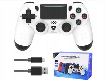 PAD PS4 DualShock kontroler biały/czarny - nowy 