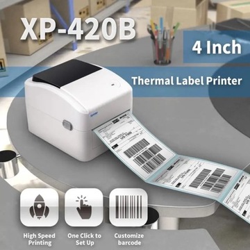Drukarka Xprinter Xp 420b USB+bluetooth do etykiet