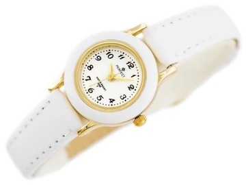 Zegarek komunijny dziewczęcy Biały Perfect + BOX