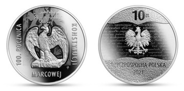 Moneta - 100. rocznica Konstytucji marcowej 10 zł