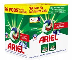 Kapsułki do prania Ariel ALLin1 univer76 sztuk DE 