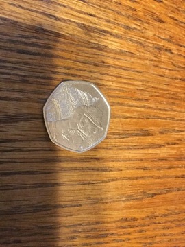 Moneta Wielka Brytania 2019  50 pensów Paddingto 