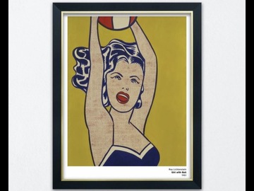 Plakat 50x70 Roy Lichtenstein Girl with Ball 1961