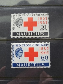 Mauritius Mi 263-4** 100-lecie Czerwonego Krzyża