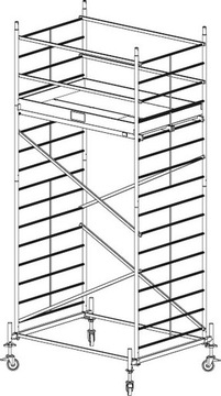 Rusztowanie aluminiowe KRAUSE ProTec XXL - 5,30m 