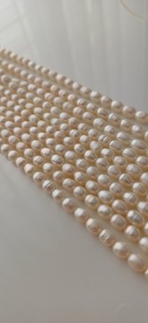 Naturalne perly slodkowodne 5 - 6 mm 
