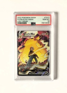 PSA 10 Pokemon Pikachu VMAX Lost Origin TG17 FA