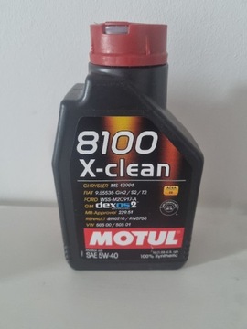 Olej silnikowy motul 8100 X-clean acea C3 1l 5W-40
