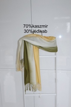 Pashmina 70% kaszmir 30% jedwab