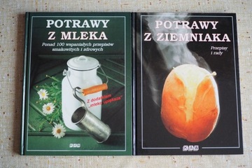 Dwie książki: Potrawy z ziemniaka, Potrawy z mleka