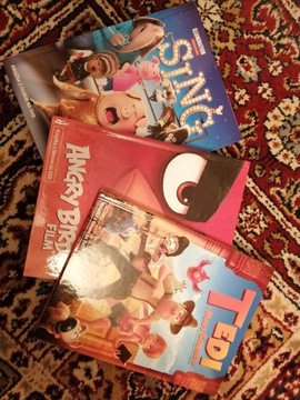 Pakiet DVD: Sing, Angry Birds, Tedy