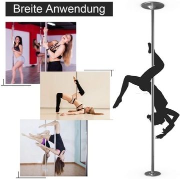 Pole Dance Rura do ćwiczeń fitness taniec 2,74 cm 