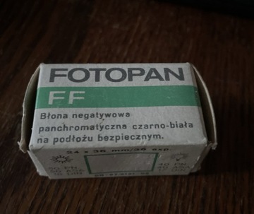 Fotopan FF błona negatywowa z PRL-u vintage