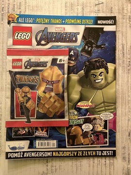 Komiks Lego Marvel z minifigurką Thanos