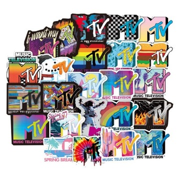 Naklejki MTV Stacja Muzyczna Logo 50 sztuk