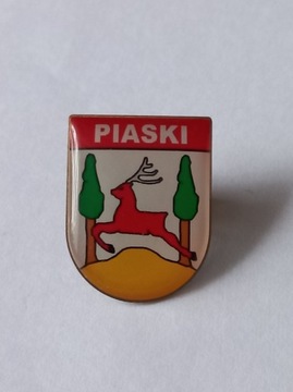 Herb gmina Piaski przypinka pin odznaka wpinka