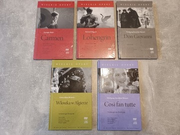 Wielkie Opery Mozart Wagner Bizet Rossini CD DVD 5