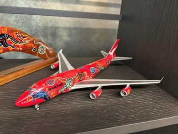 Boeing 747 Qantas Limitowany 1:200 Metalowy 