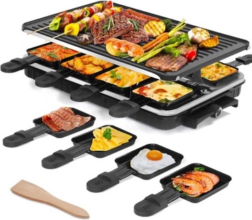 Grill elektryczny Raclette HENGOO bezdymny 1300w