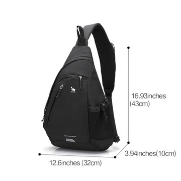 Średniej wielkości plecak torebka torba nerka saszetka na ramię trójkątna