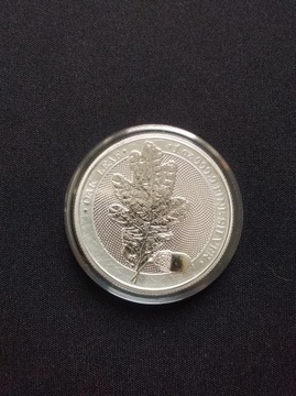 Srebrna moneta - Germania Liść Dębu 2019 