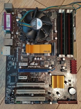 Płyta ASUS P5P43TD + Intel Core 2 Quad Q820 + RAM