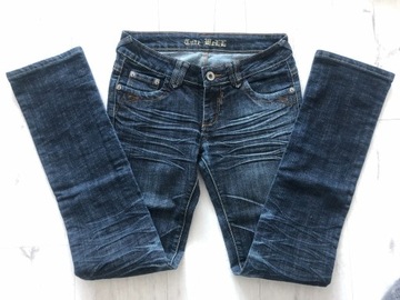 Spodnie proste skinny jeansy damskie 3 36