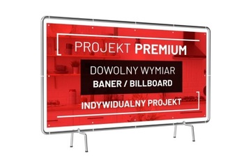 Baner reklamowy, odporny, plandeka, 1m2, Projekt