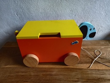 Skrzynka wózek na zabawki piesek Small foot design