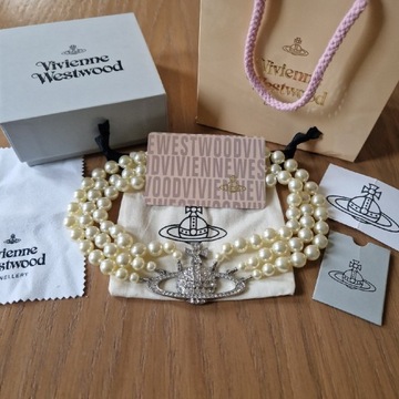 Naszyjnik Vivienne Westwood triple pearl necklace