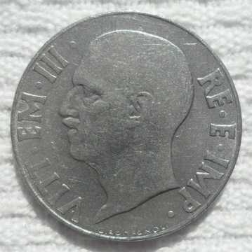 Włochy Wiktor Emanuel III 20 centesimi 1941 R XIX