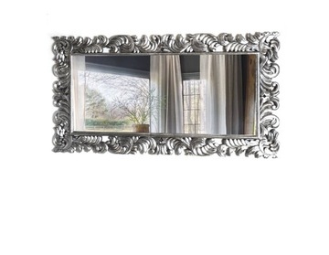 Lustro w srebrnej ramie, GLAMOUR , 150x80cm