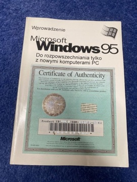 Książka Microsoft Windows 95 z certyfikatem