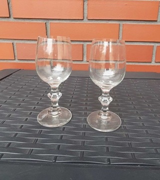 Kieliszki szklane do wina (2 sztuki) vintage