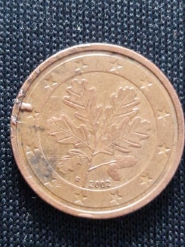 Moneta 5 euro cent 2002