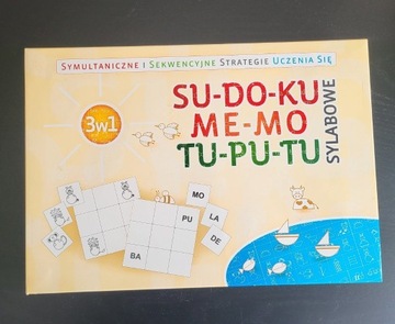 Zestaw 3w1 - Su-do-ku, me-mo, tu-pu-tu sylabowe