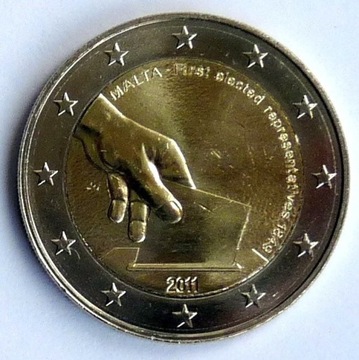 MALTA  2011  2 EURO OKOL.  UNC  !!!!!!!